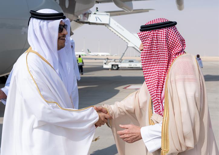 رئيس مجلس الوزراء وزير خارجية دولة قطر يصل الرياض وفي استقباله معالي نائب وزير الخارجية
