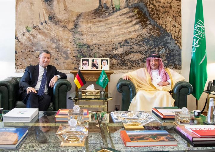  معالي نائب وزير الخارجية يستقبل سكرتير الدولة بوزارة خارجية ألمانيا