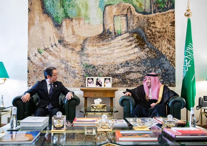 معالي نائب وزير الخارجية يستقبل مساعد وزير الخارجية مدير عام إدارة الشرق الأوسط وأفريقيا بوزارة خارجية اليابانية 