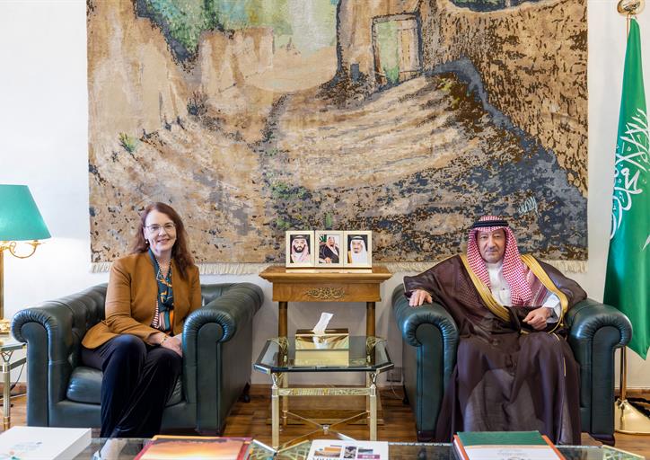  نائب وزير الخارجية يستقبل القائم بالأعمال بالسفارة الأمريكية لدى المملكة