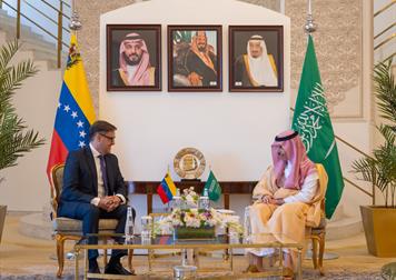 سمو وزير الخارجية يستقبل وزير خارجية فنزويلا