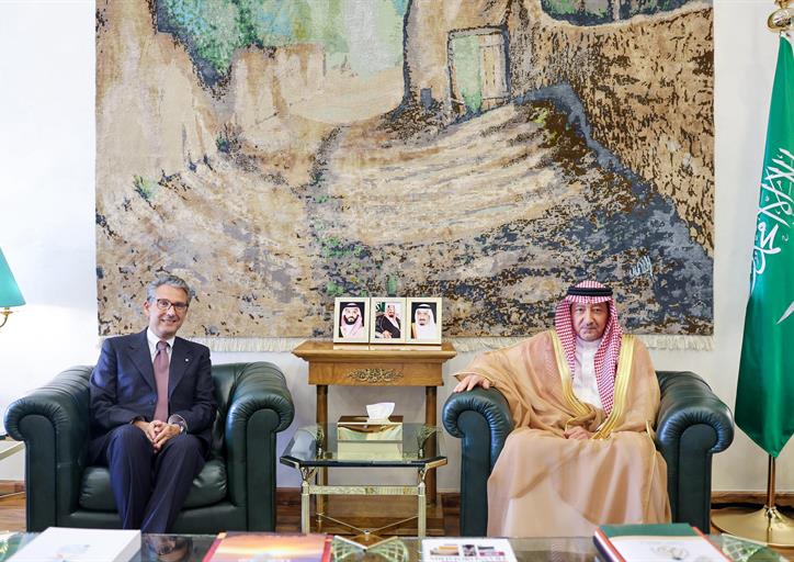 معالي نائب وزير الخارجية يستقبل سفير جمهورية إيطاليا لدى المملكة