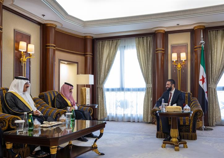 الرئيس السوري يستقبل سمو وزير الخارجية ومعالي وزير الدولة عضو مجلس الوزراء مساعد العيبان