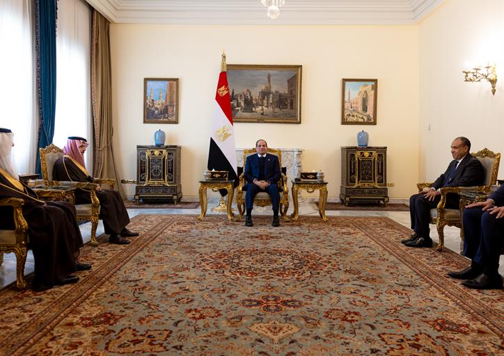  فخامة الرئيس السيسي يستقبل سمو وزير الخارجية