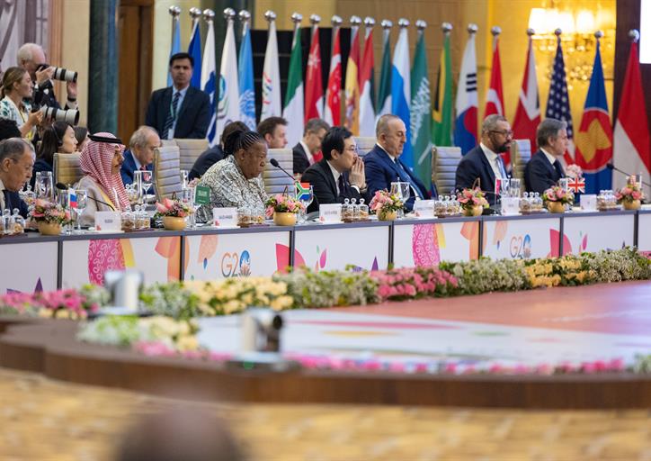 Foreign Minister Participates in the Second Session of the Meeting of G20 Foreign Ministers and Stresses the Kingdom's Leading Role in Humanitarian Work